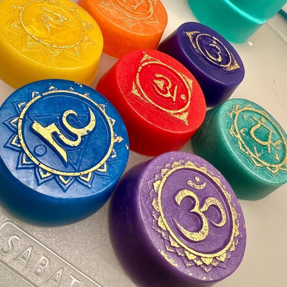 Colorful Chakra Soaps by Bewellbotanica